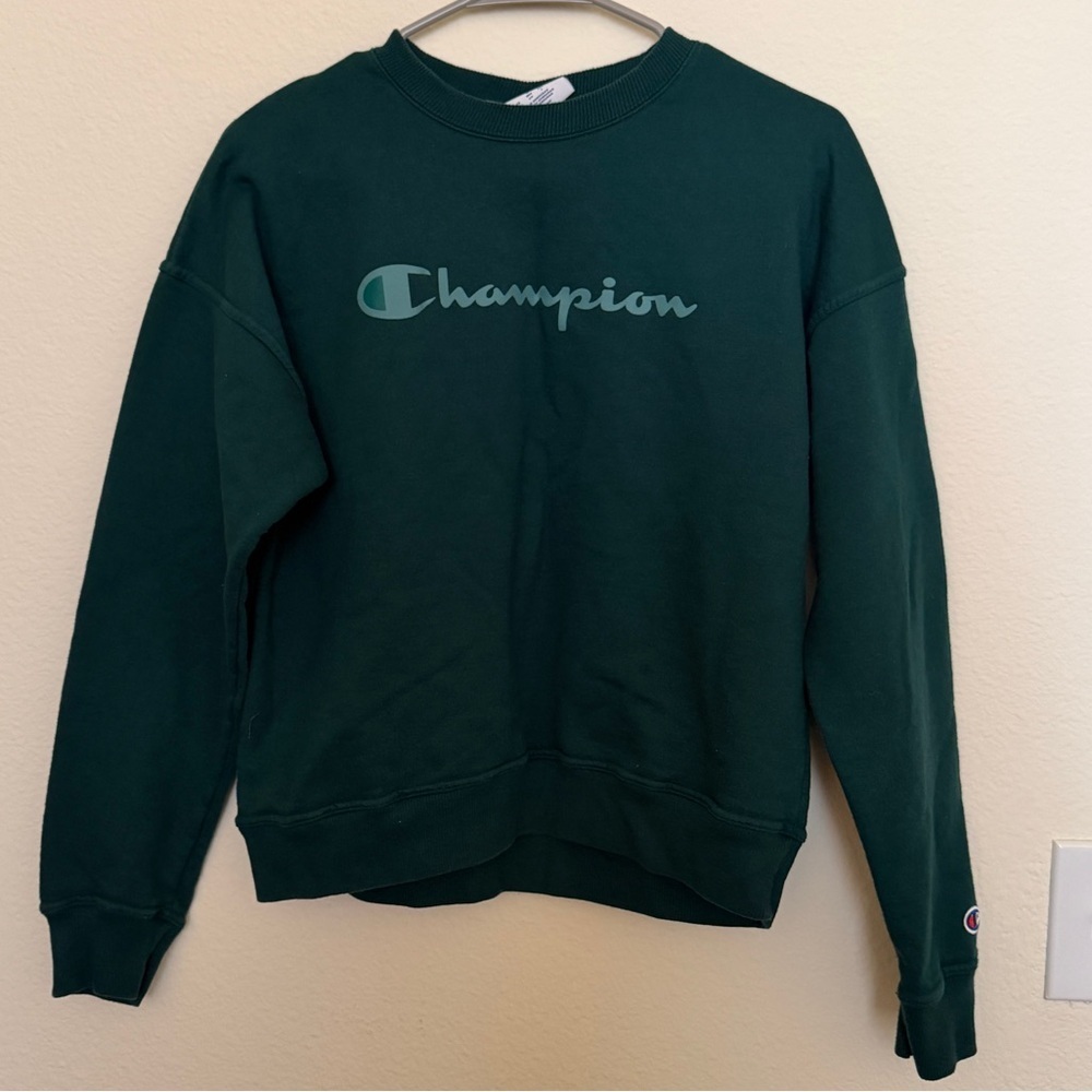 Champion Logo Crewneck Sweatshirt - Picture 1 of 2